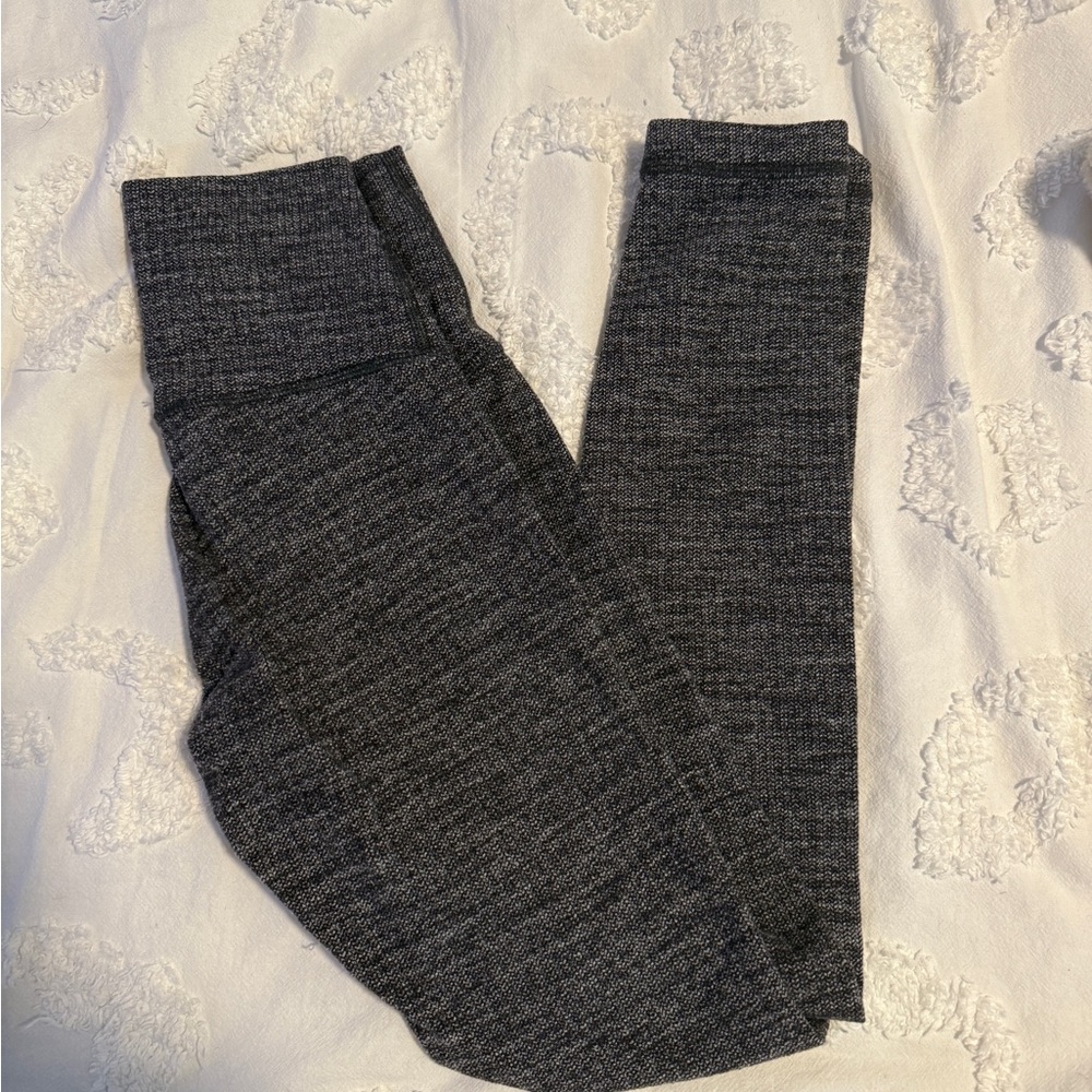 Gray Knit Leggings
